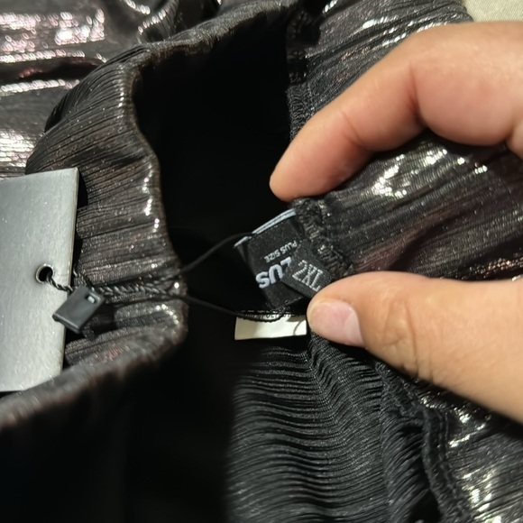 Plus wear Metallic Wide Leg Pants - XXL - Picture 8 of 10